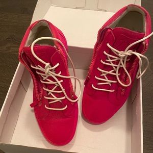 stylish pink Giwseppe Zanotti